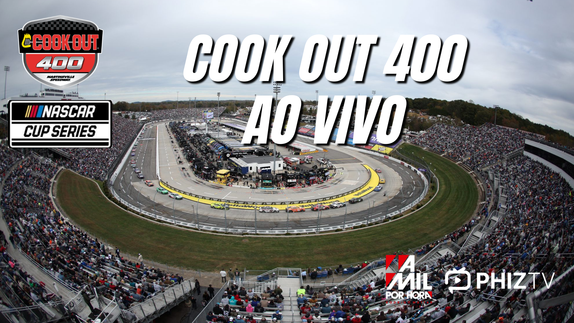 NASCAR CUP SERIES 2026 | COOK OUT 400 | AO VIVO E COM IMAGENS | PhizTV
